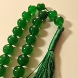 حراج تسبیح tasbih جید سبز 33 دانه