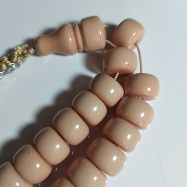 تسبیح tasbih سندلوس طرح استخانی دانه درشت..
