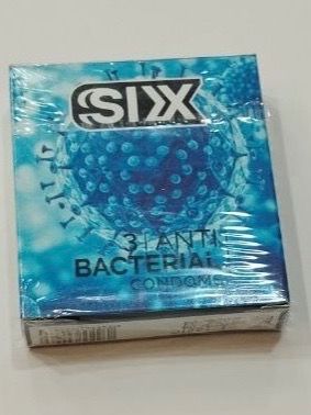 کاندوم سیکس مدل Anti Bacterial بسته 3 عددی