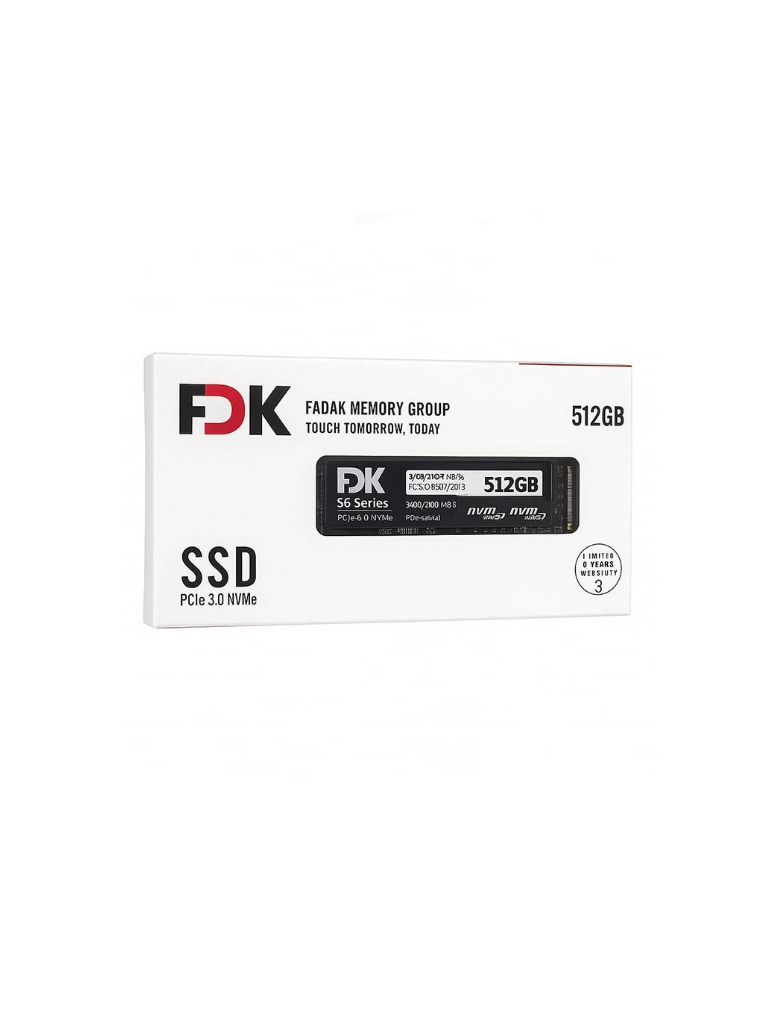 حافظه SSD فدک FDK S6 512GB M.2