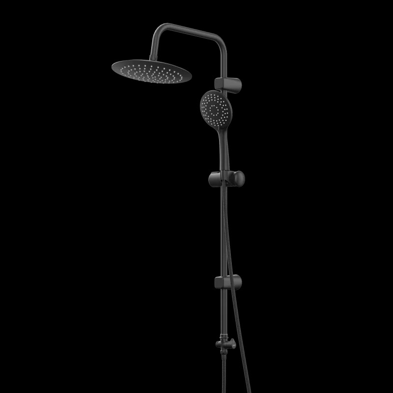 دوش یونیورست با سری بزرگ آب و هوا و دوش تلفنی در رنگ بندی کامل