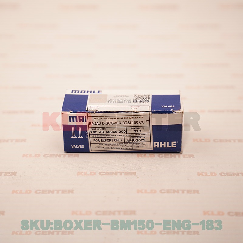سوپاپ فابریک شرکتی موتور باکسر مناسب BM150cc برند ماهل(چین باکیفیت)