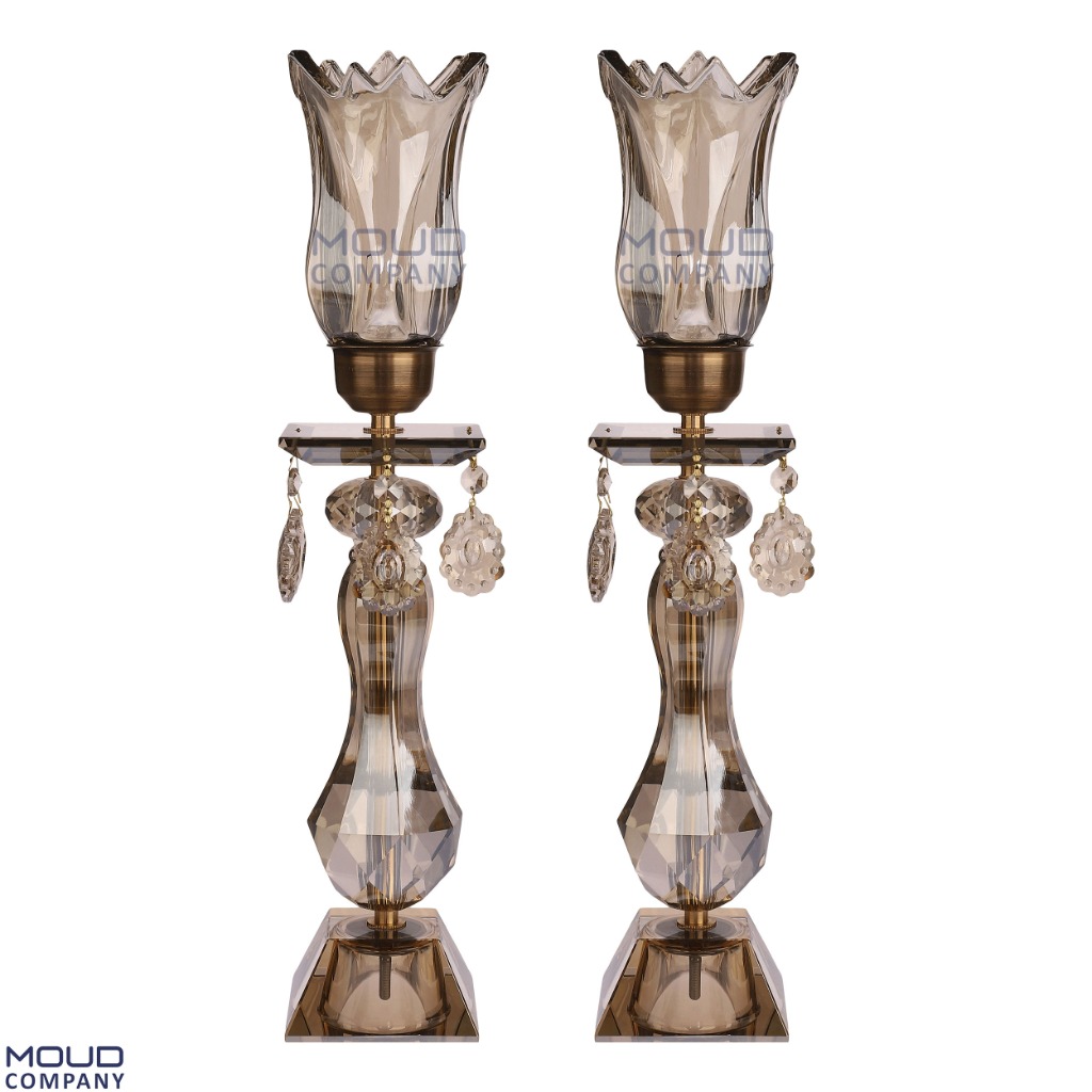 شمعدان کریستالی مدل 1130 شام مجموعه دو (موعود)
