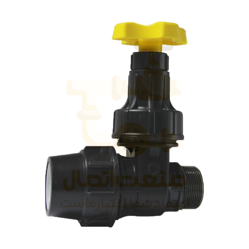 شیر کشویی دسته کوتاه پلیمری دوسر رابط 63