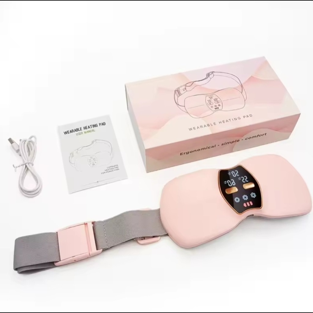 ماساژور قاعدگی طرح پروانه‌ای | تسکین درد پریود با گرمایش و ویبره قابل تنظیم