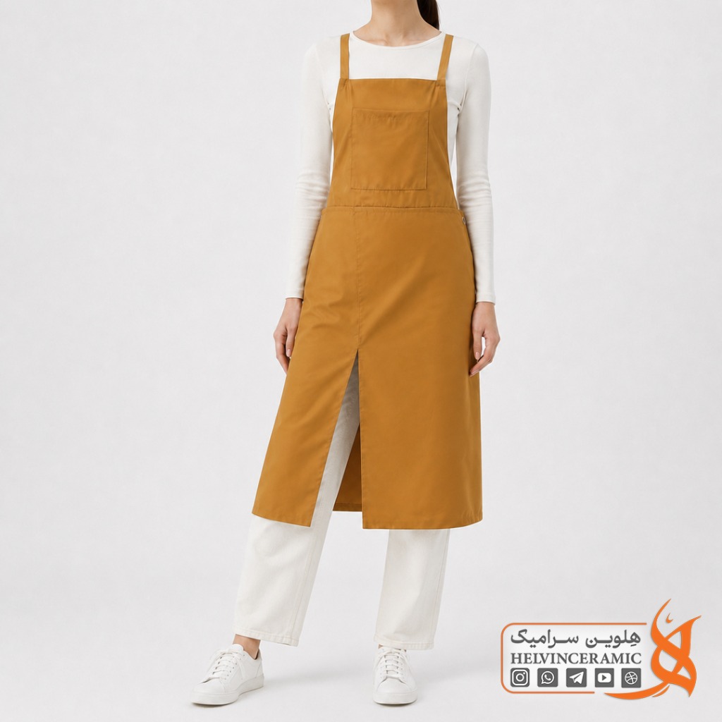 پیشبند چاکدار دو لایه