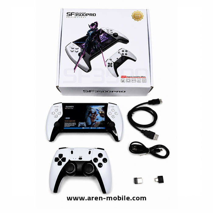 کنسول بازی دستی SF3500 Pro؛ 2 20 هزار بازی رترو با نمایشگر 5 اینچی
