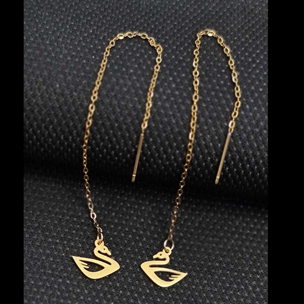 گوشواره بخیه استیل طرح 1007