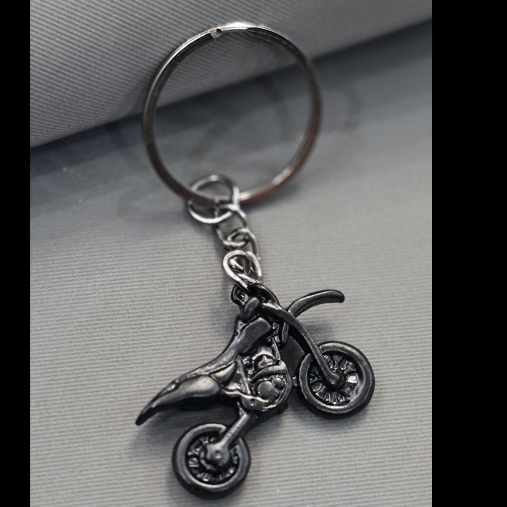 جاکلیدی موتور کراس تمام مشکی دوطرفه