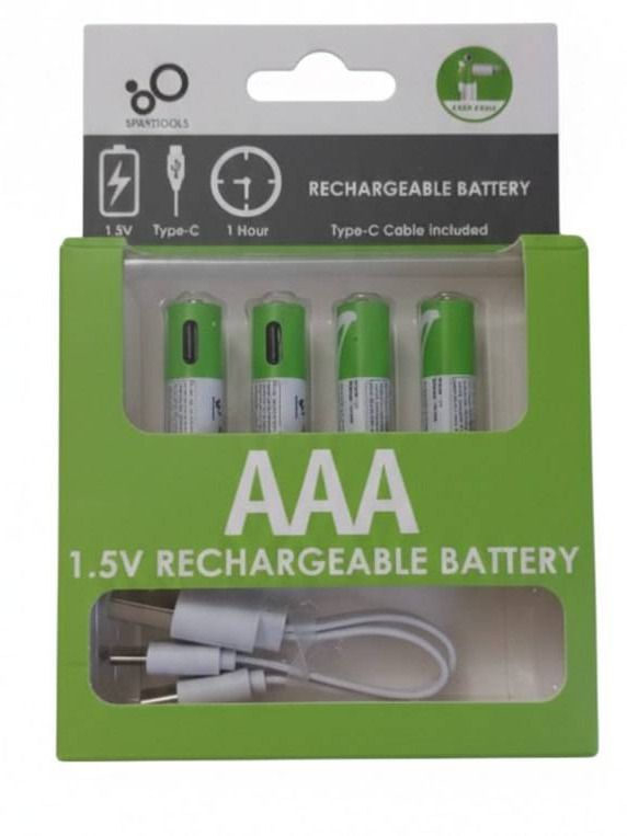 ست 4 عددی باتری نیم قلمی شارژی