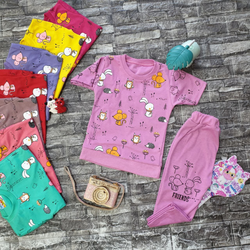 تیشرت شلوارک دخترانه طرح حیوانات