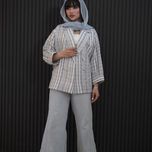 مانتو کتی لینن راه راه