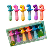 هایلایتر شیش رنگ دایناسور