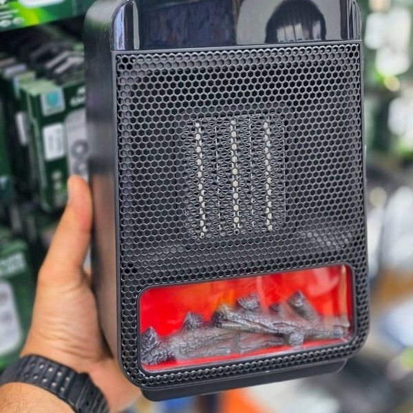 هیتر سرامیکی رومیزی با طرح شومینه سه بعدی (Flame Heater)