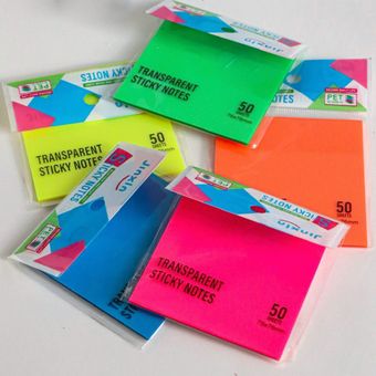 کاغذ یادداشت چسب دار شفاف بسته 40 عددی