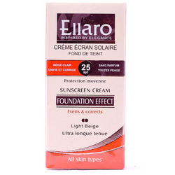 کرم ضد آفتاب رنگی الارو با SPF25  بژ روشن مناسب انواع پوست حجم 40 میلی لیتر