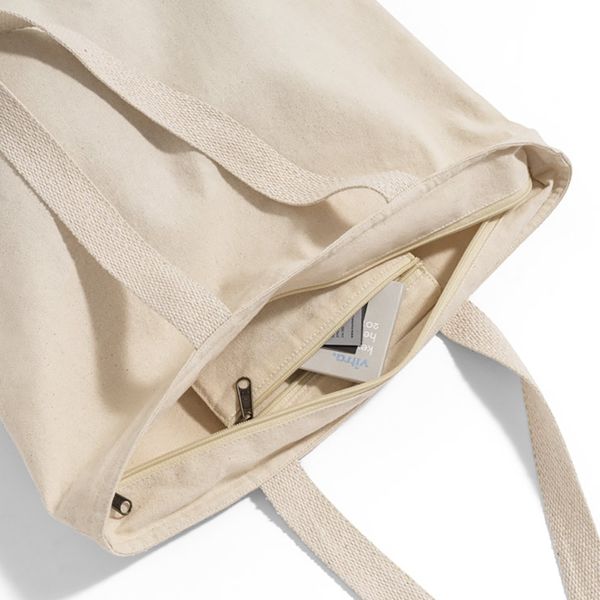 ساک کتانی - متقالی ضخیم و کفی دار و زیپ دار مستحکم LUX