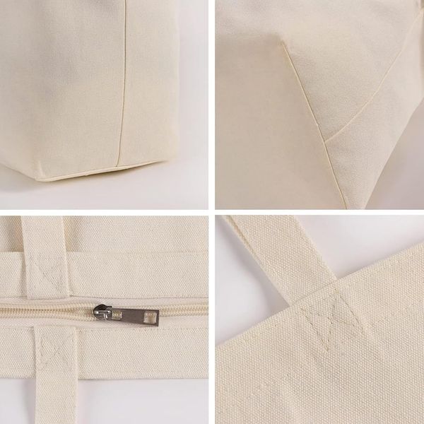 ساک کتانی - متقالی ضخیم و کفی دار و زیپ دار مستحکم LUX