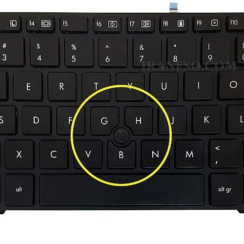 کیبورد لپ تاپ اچ پی ProBook 6565b مشکی- با ماوس و فریم  (استوک)