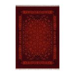 فرش ماشینی زانیس طرح وینتیج زمینه لاکی جدید