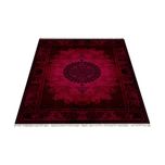 فرش ماشینی زانیس طرح افشان زمینه لاکی جدید