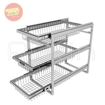 سوپر سیب زمینی و پیاز 3 طبقه کابینت برند پلاتین