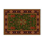 فرش ماشینی زانیس طرح درخت زمینه سبز جدید