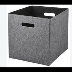 IKEA جعبه نگهداری ایکیا Bladdra طرح دسته خاکستری نمدی