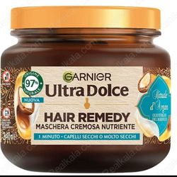 ماسک موی گار-نیر (اصلی)تغذیه کننده روغن آرگان و کرم بادام گارنیر 340 میل ارسال  فوری