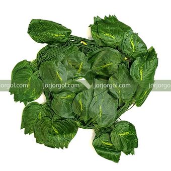 گل مصنوعی مدل ریسه برگ طرح پتوس کد 360 بسته 12 عددی