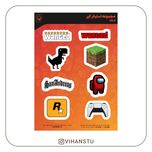 مجموعه استیکر گیم کد 03