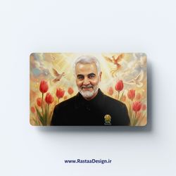 استیکر حاج قاسم سلیمانی طرح (2) - رستا دیزاین