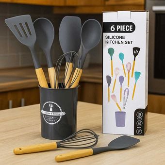 ست کفگیر و ملاقه 6 پارچه وارداتی