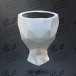 گلدان رخ اوریگامی فایبرگلاس بزرگ