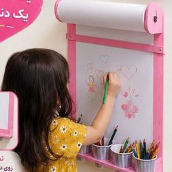بوم نقاشی دیواری کودک دخترانه همراه رول کاغذ