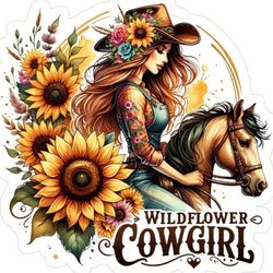 برچسب حرارتی DTF مدل وسترن دخترانه