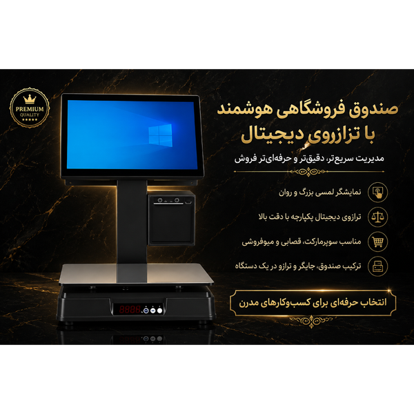 ترازو لمسی پوز اسکیل دیبا ram8 128GB SSD نمایشگر 15 اینچ
