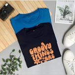 تیشرت بیسیک سرمه ای طرح Groovy ساوافه