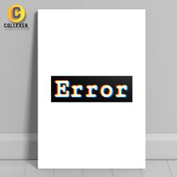 متال پوستر طرح کلمه ارور (Error) - کد 01