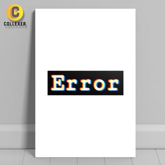 متال پوستر طرح کلمه ارور (Error) - کد 01