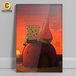متال پوستر کارتون باب اسفنجی (SpongeBob) طرح باب اسفنجی و پاتریک - کد 01