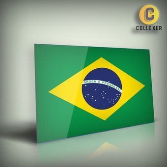تابلو شاسی طرح طرح پرچم کشور برزیل (Brazil) در سایزبندی متنوع