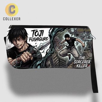 کیف دستی و جامدادی انیمه جوجوتسو کایسن طرح توجی فوشیگورو (Toji Fushiguro) Jujutsu Kaise - کد 01