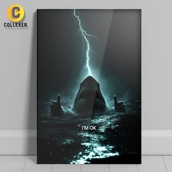 متال پوستر متنی طرح حالم خوبه (I'M Ok) - کد 01