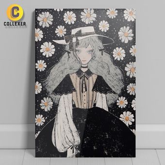 متال پوستر وینتیج طرح دخترانه (Vintage) - کد 01