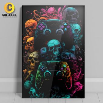 متال پوستر پلی استیشن 5 (PS5) طرح دسته - کد 01