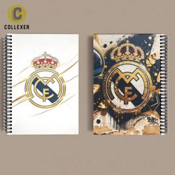 دفتر طرح تیم رئال مادرید (Real Madrid) کد 01 (دو رو چاپ )
