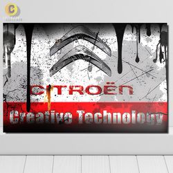 متال پوستر شرکت سیتروئن (Citroen) - کد 01