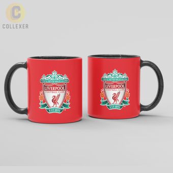 ماگ طرح تیم لیورپول (Liverpool) کد 01 (سفید ، مشکی ، حرارتی)