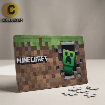 پازل چوبی بازی ماینکرافت (Minecraft) - کد 01